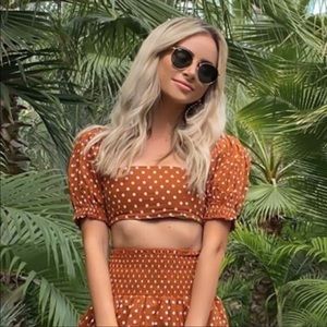 WeWoreWhat Coco Blouse in Bran M